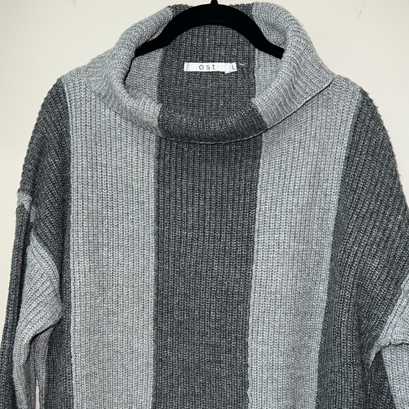 Ost Rolled Neck Wool-Blend Sweater | Grey | Large | EUC - Picture 4 of 8